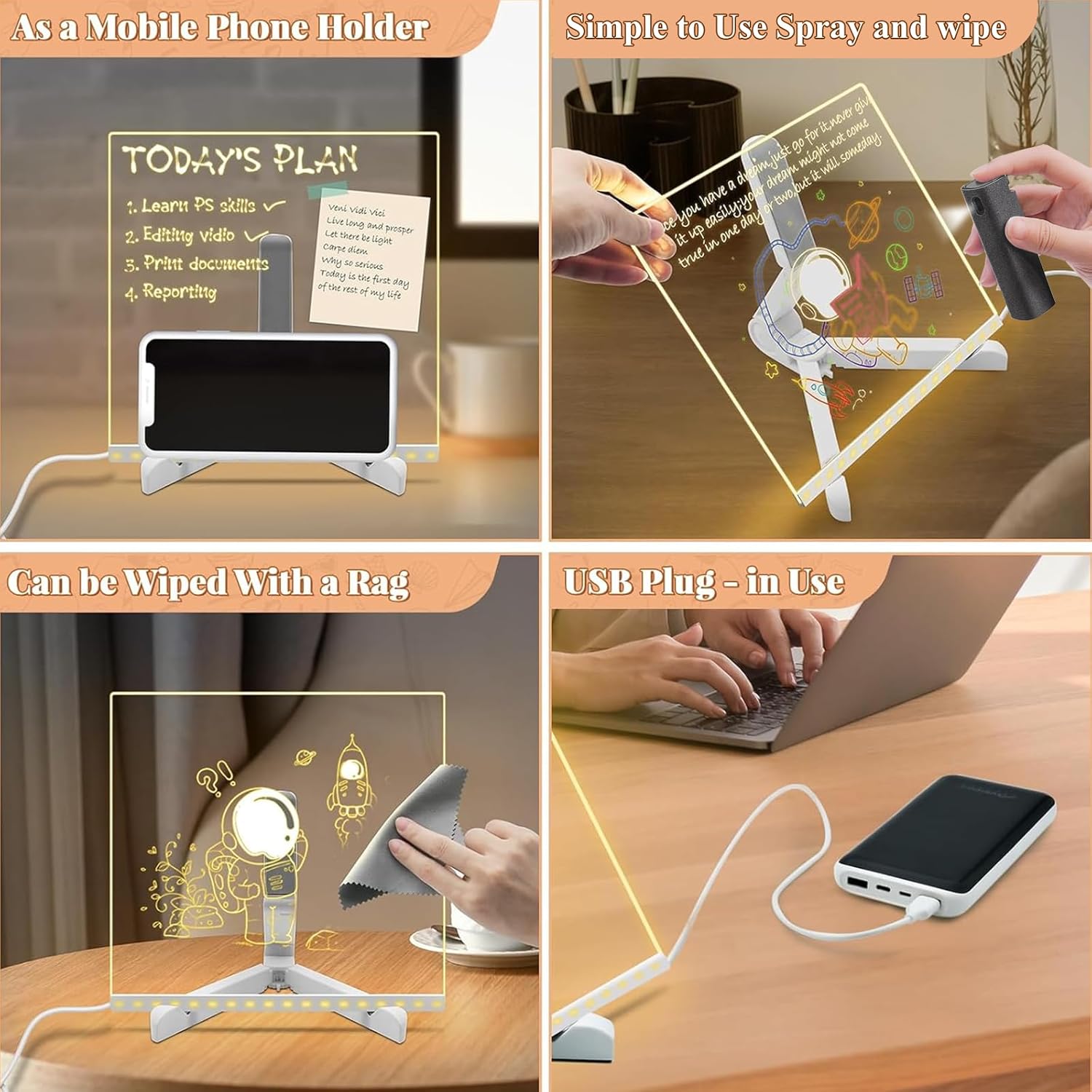 Tablero 3D para Pintar con Rotuladores Fluorescentes