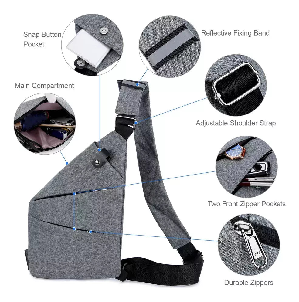 Morral Bolso de Hombro Ocultable – Comodidad y Seguridad en Movimiento