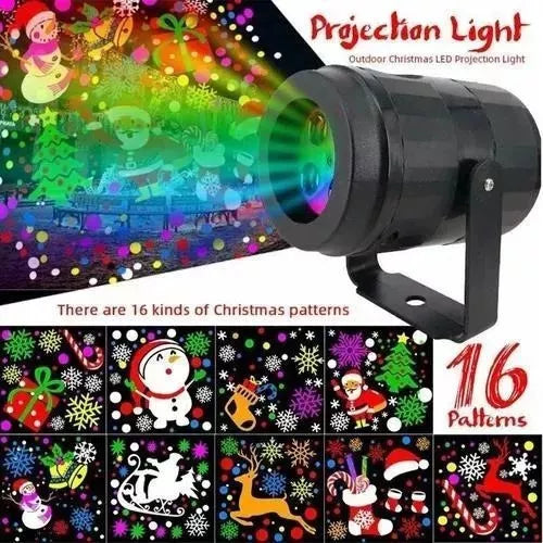 Proyector Láser de Figuras Navideñas