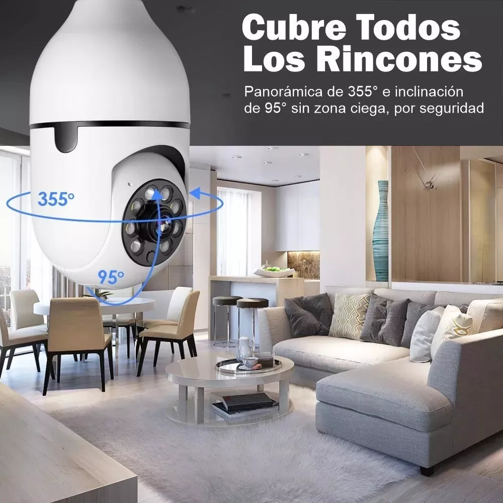 💡 Cámara Bombillo Robótica: Seguridad Inteligente y Discreta 📷