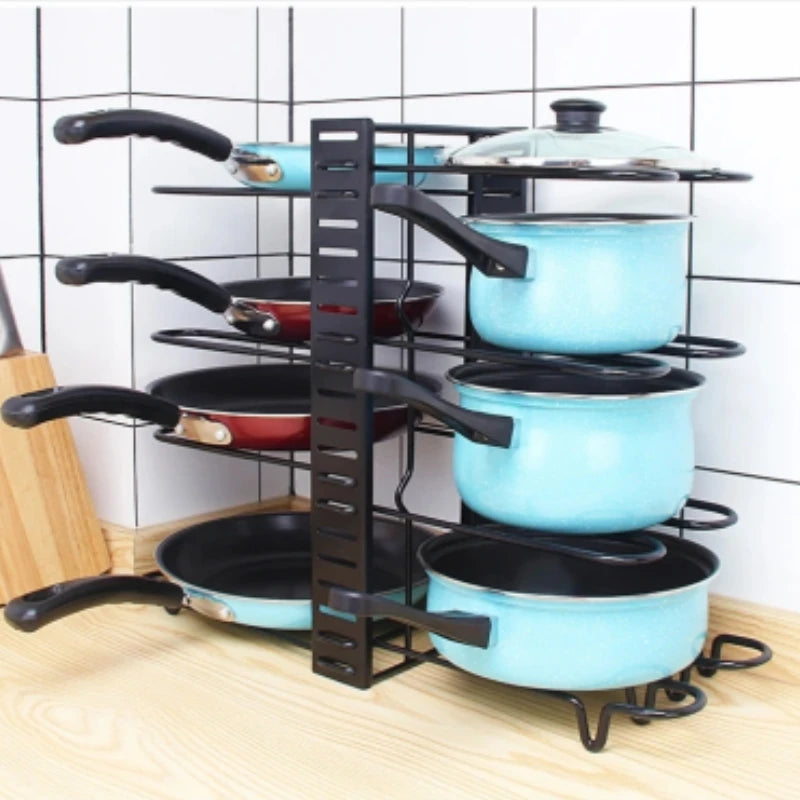 🍲 Organiza tu Cocina con Estilo: Estante Organizador de Ollas HOGAR 🏠✨